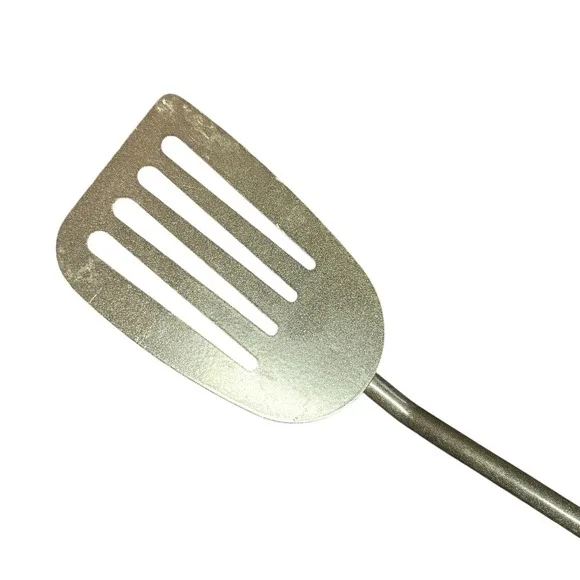VTG Slotted Spatula Turner Black Ergonomic Handle Long Angled USA Unmarked 14" - Picture 2 of 6